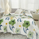GobekUsa Cozy Flannel Blanket for All Seasons: Double-Sided Velvet Bed Cover, Single Double