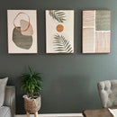 GobekUsa Tropical Leaves Canvas Wall Art Set