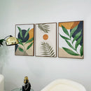 GobekUsa Tropical Leaves Canvas Wall Art Set