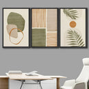 GobekUsa Tropical Leaves Canvas Wall Art Set