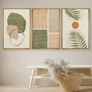 GobekUsa Tropical Leaves Canvas Wall Art Set