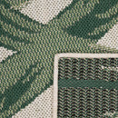 Tropical Outdoor Rug Ostende Palm Trees - Green Beige