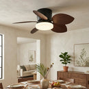 Tropical Palm Five-Blade Ceiling Fan Light