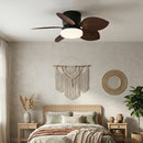 Tropical Palm Five-Blade Ceiling Fan Light