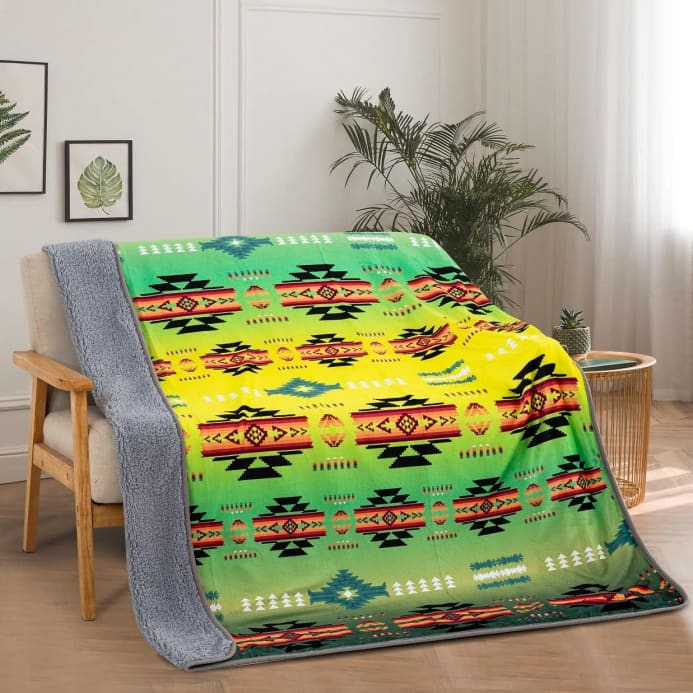 Tropical Soutwest Sherpa Throw