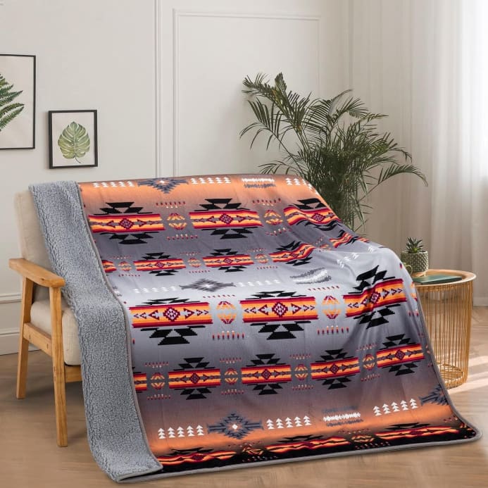 Tropical Soutwest Sherpa Throw