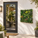 Tropical Vibe Artificial Vertical Garden Green Wall Panel 35×35in – NFPA701 Fire Rated – UV Resistant – Commercial Grade