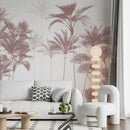 Foggy Palm Forest Wallpaper - Tropical Wallpaper Mural