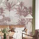 Foggy Palm Forest Wallpaper - Tropical Wallpaper Mural