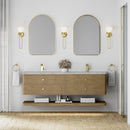 James Martin Allamari 72" Floating Double Bathroom Vanity, Dune Mist