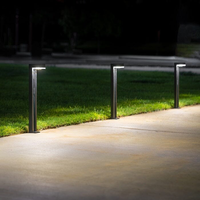 German Osram Pro-Line Bollard Solar Lights® V4 | 100LM | Aluminum / Glass | 2-Pack
