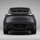 Trunk Tailgate Applique for Tesla Model Y Juniper - Real Dry Molded Carbon Fiber