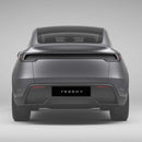 Trunk Tailgate Applique for Tesla Model Y Juniper - Real Dry Molded Carbon Fiber