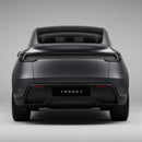 Trunk Tailgate Applique for Tesla Model Y Juniper - Real Dry Molded Carbon Fiber