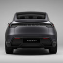 Trunk Tailgate Applique for Tesla Model Y Juniper - Real Dry Molded Carbon Fiber