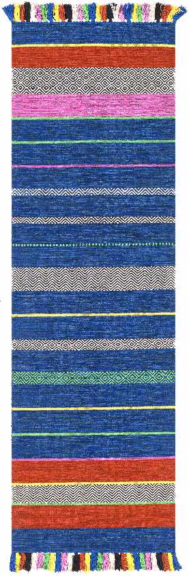 Smethwick Global Bright Blue Area Rug