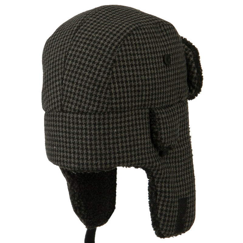 Big Size Tweed Sherpa Lining Trooper Hat