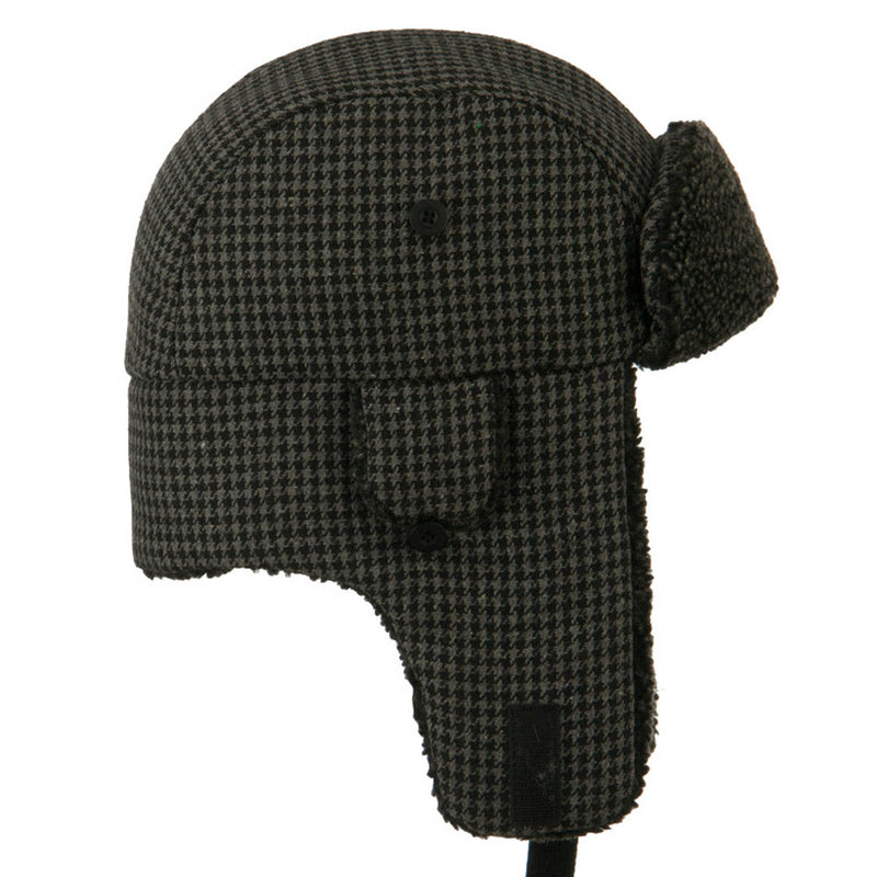 Big Size Tweed Sherpa Lining Trooper Hat