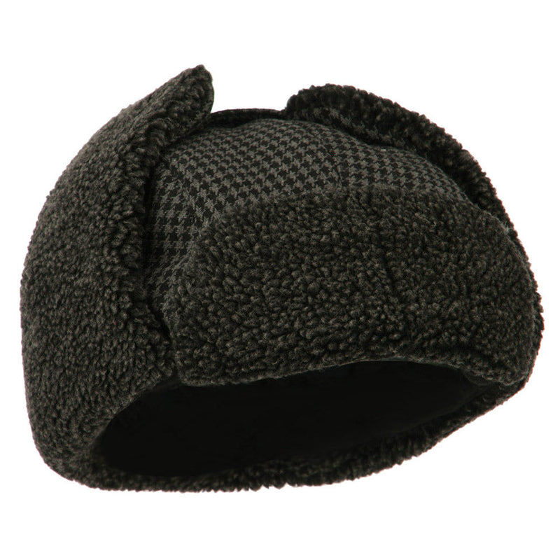 Big Size Tweed Sherpa Lining Trooper Hat