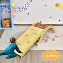 3-in-1 Wooden Arch Climber Set with Ramp and Rocker Mat by LJGDeals