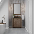 James Martin Bristol 30" Single Bathroom Vanity, Whitewashed Walnut