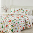 Reversible Christmas Comforter and Sham Set - Holiday / Lodge Odette Collection by Great Bay Home