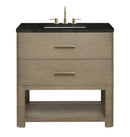 James Martin Lucian 36" Single Bathroom Vanity, Pebble Oak