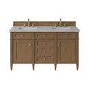 James Martin Brittany 60" Double Bathroom Vanity, Pecan