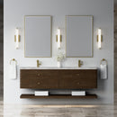 James Martin Allamari 72" Floating Double Bathroom Vanity, Sable
