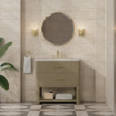 James Martin Lucian 36" Single Bathroom Vanity, Pebble Oak