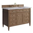 James Martin Brittany 48" Single Bathroom Vanity, Pecan