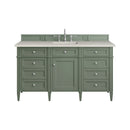 James Martin Brittany 60" Single Bathroom Vanity, Smokey Celadon