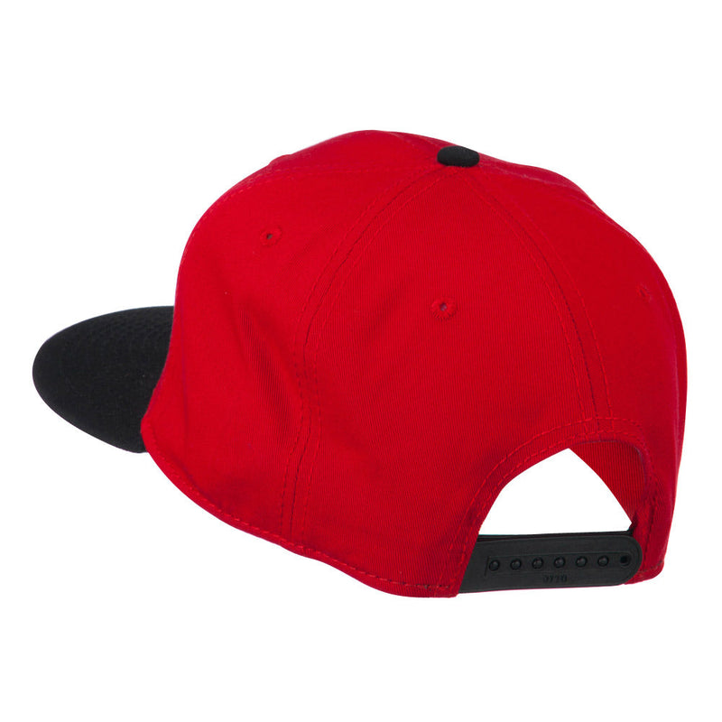 Two Tone Superior Cotton Twill Flat Bill Snapback Cap