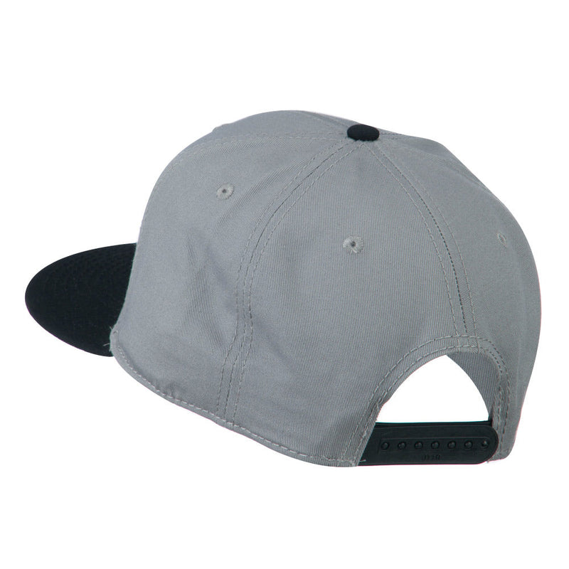 Two Tone Superior Cotton Twill Flat Bill Snapback Cap