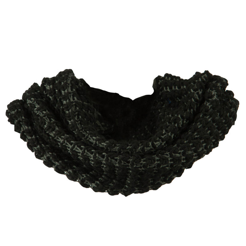 Two Tone Thick Ribbed Neck Warmer