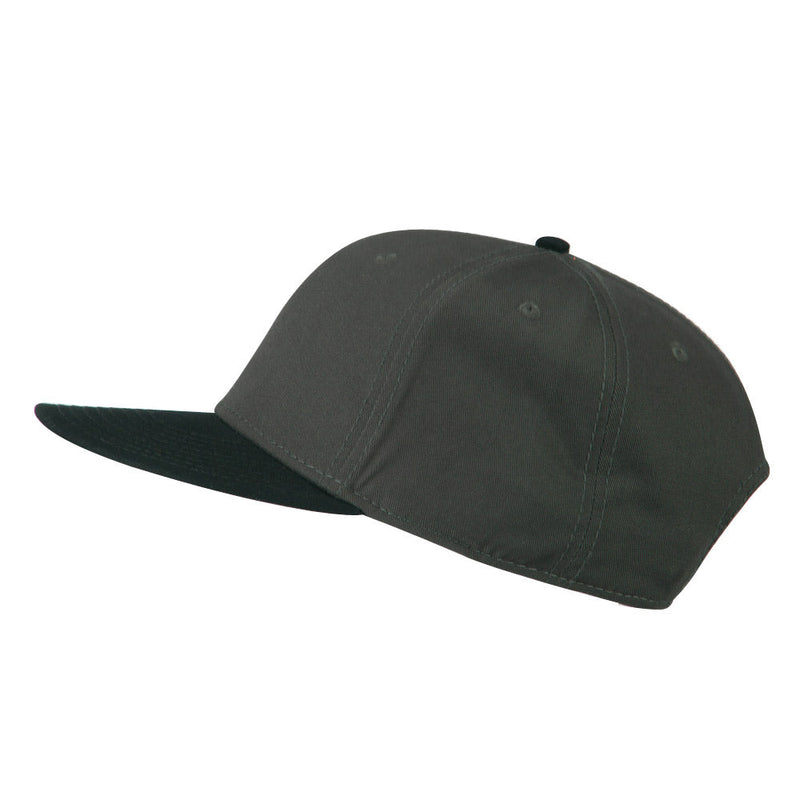 Two Tone Superior Cotton Twill Flat Bill Snapback Cap