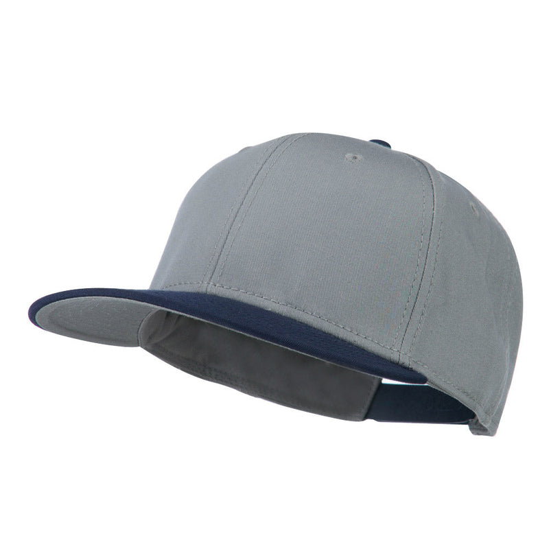 Two Tone Superior Cotton Twill Flat Bill Snapback Cap