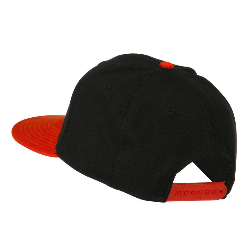 Two Tone Superior Cotton Twill Flat Bill Snapback Cap