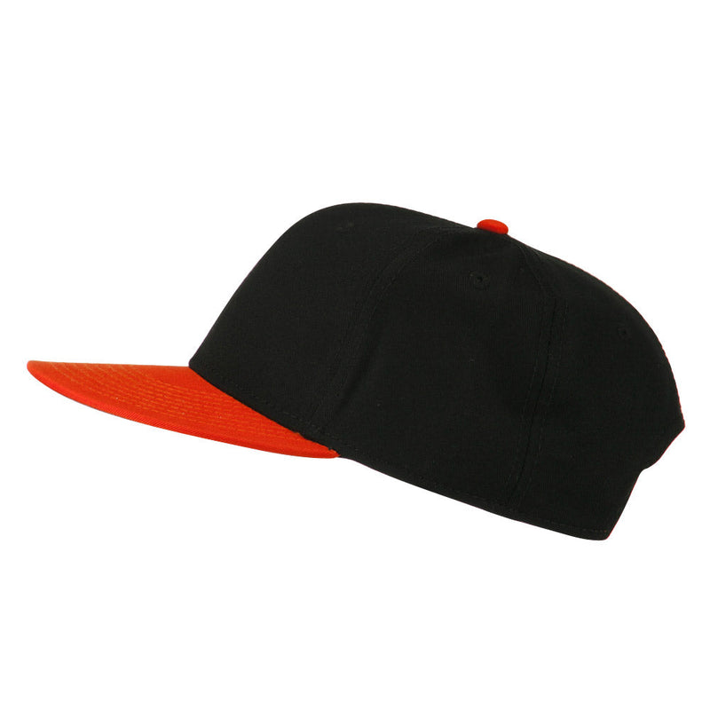 Two Tone Superior Cotton Twill Flat Bill Snapback Cap