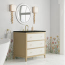 James Martin Celeste 36" Single Bathroom Vanity, Sunwashed Oak with Embossed Shagreen Drawer Fronts