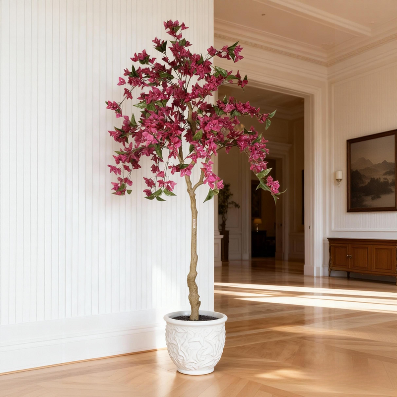 6FT Artificial Bougainvillea Tree with, photo 2 of 8