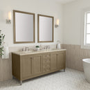 James Martin Chicago 72" Double Bathroom Vanity, Walnut Whisper