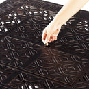 Aluminum 42-in Square Antique Copper Fire Table Set and Rocking Chairs