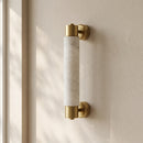 Tube Alabaster Cylinder Wall Lamp
