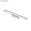 GobekUsa Tube Metal LED Bathroom Vanity Lamp - Minimalist Light Fixture in Black/Silver with Warm/White Light