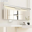 GobekUsa Tube Metal LED Bathroom Vanity Lamp - Minimalist Light Fixture in Black/Silver with Warm/White Light