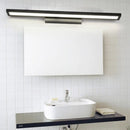 GobekUsa Tube Metal LED Bathroom Vanity Lamp - Minimalist Light Fixture in Black/Silver with Warm/White Light