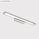 GobekUsa Tube Metal LED Bathroom Vanity Lamp - Minimalist Light Fixture in Black/Silver with Warm/White Light