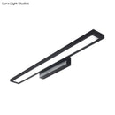 GobekUsa Tube Metal LED Bathroom Vanity Lamp - Minimalist Light Fixture in Black/Silver with Warm/White Light