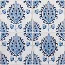 Tulips Crackled Ceramic Tiles 8x8